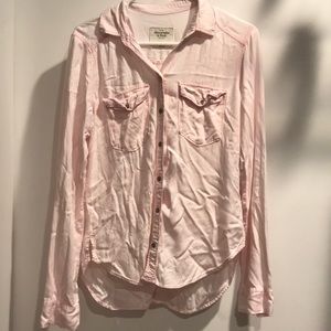 Pink Abercrombie & Fitch Oxford Shirt